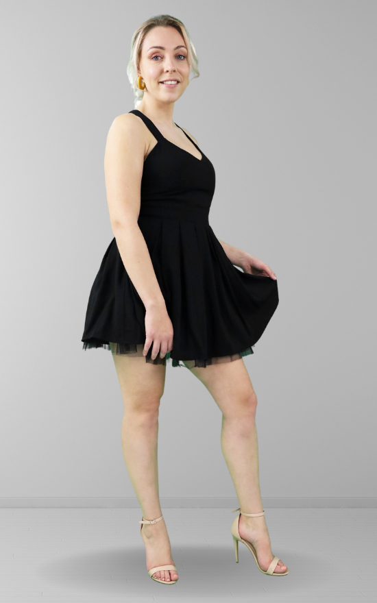 slim fit dress slacks Reckless Check Mini Pinafore Dress | Disturbia main image 1