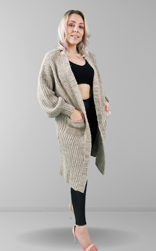Longline oversized cardigan top