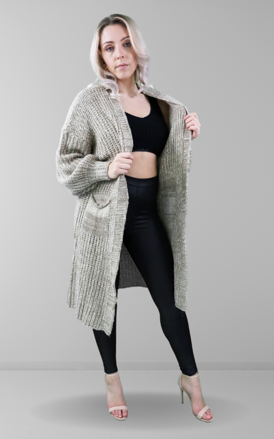 Stone longline cardigan on sale