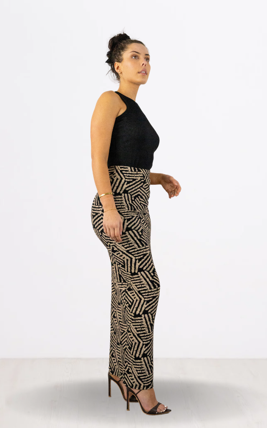 Zebra Print Pencil Maxi Skirt