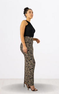 Zebra Print Pencil Maxi Skirt