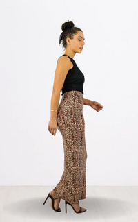 Animal Print Pencil Maxi Skirt