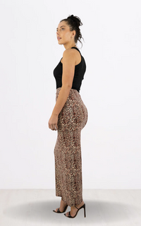 Animal Print Pencil Maxi Skirt