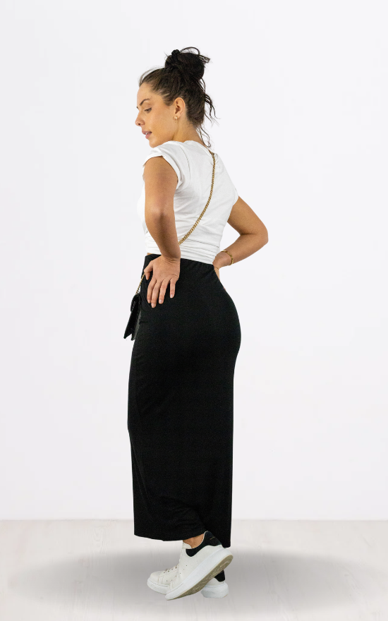 Black Pencil Maxi Skirt