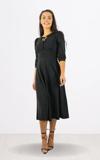 Black Tie Midi Dress