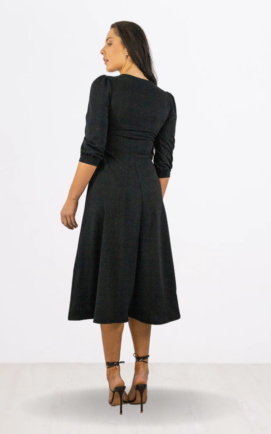 Black Tie Midi Dress