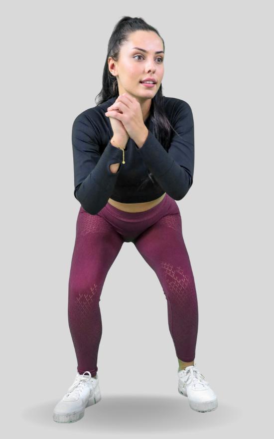 Burgundy sports leggings
